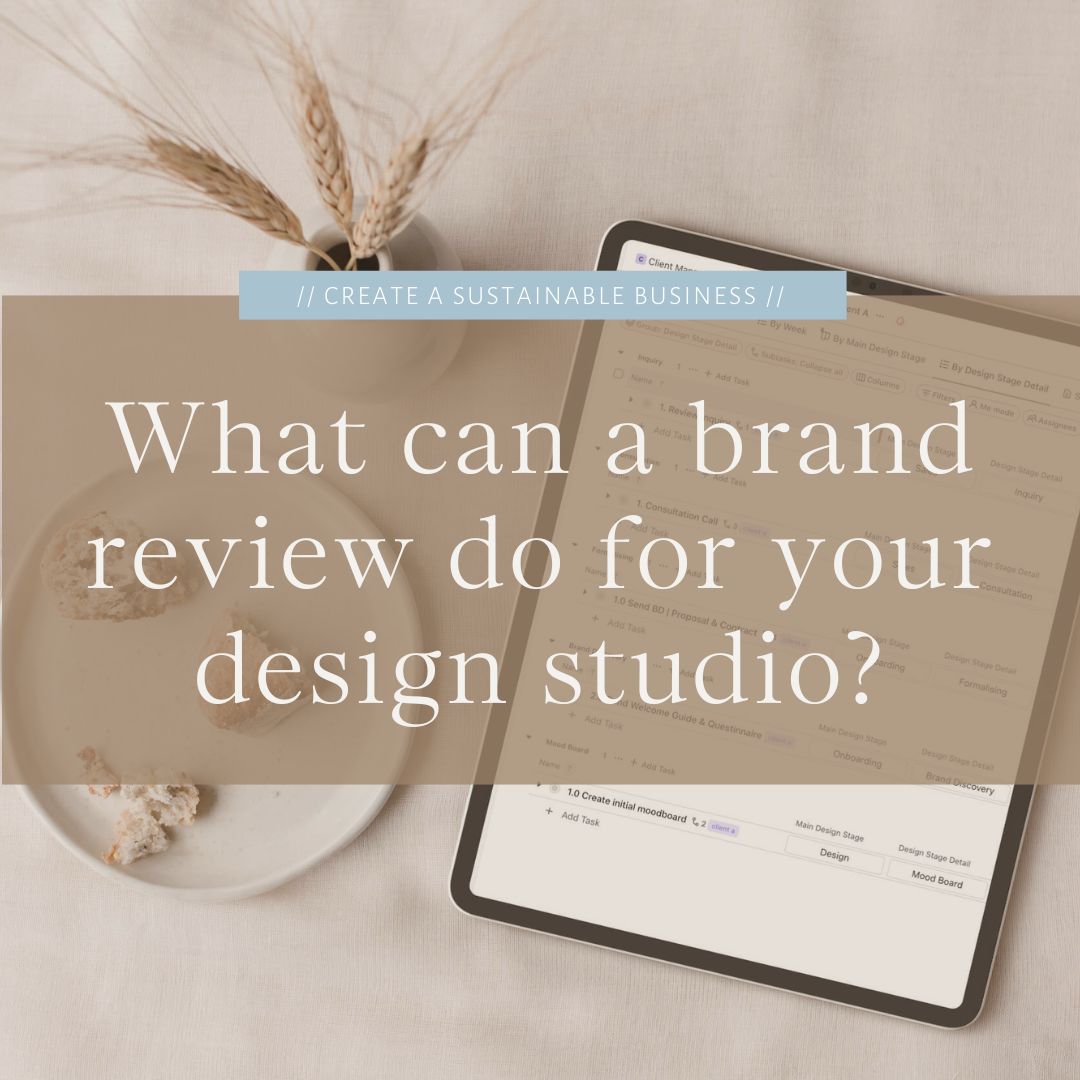 What can a brand review do for your design studio by the Streamlined Creative by Stephanie Taale - Business Coach, Client Experience and Systems Strategist for designers