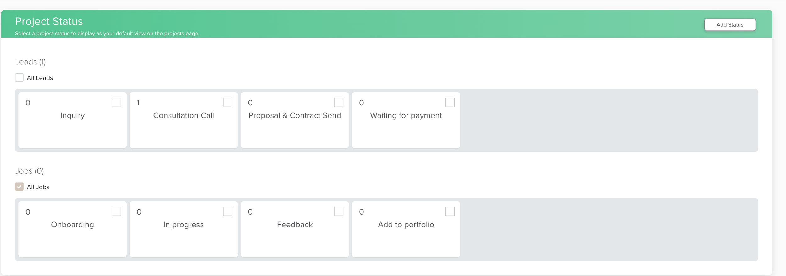 How to personalise lead statusses in Dubsado - Dubsado vs ClickUp for Designers by Flourish Online Management - Business Coach for Designers